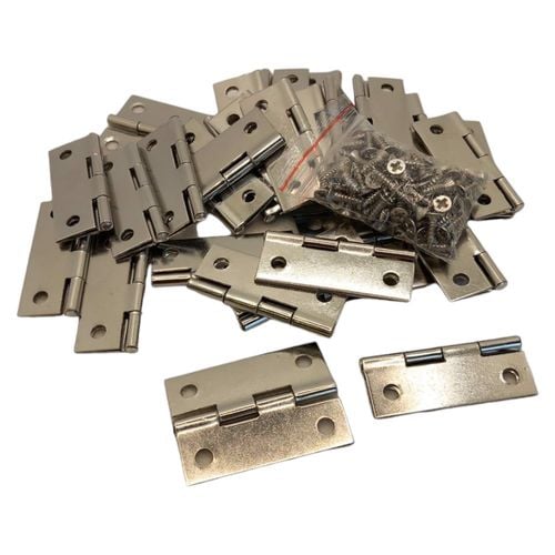 Zawias Meblowy Stal Nierdzewna 30 Sztuk Plus Śruby na Arena.pl