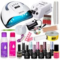 ZESTAW DO HYBRYD Lampa UV LED 180W + FREZARKA + akcesoria