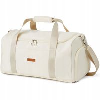 Torba sportowa podróżna fitness damska na siłownie trening beżowa