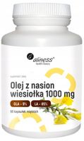 ALINESS Olej z nasion wiesiołka 1000 mg KWASY OMEGA GLA 90 kapsułek