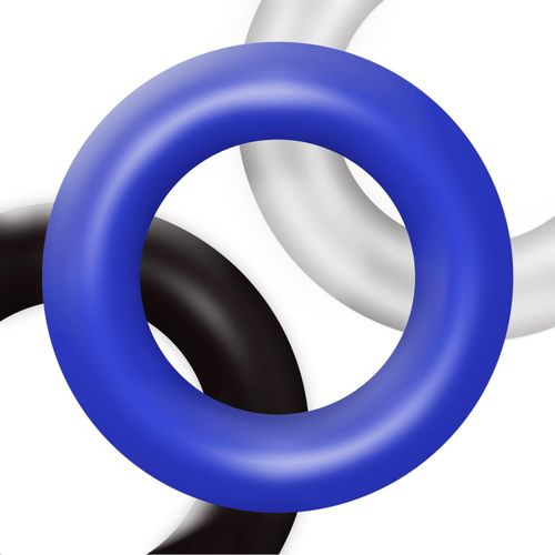 ring-donut cockring 3 pack-3 colors blue/clear/black na Arena.pl
