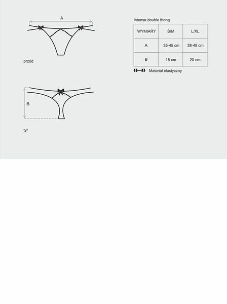 Zdobione Koronkowe Stringi Erotyczne Obsessive S/M zdjęcie 5