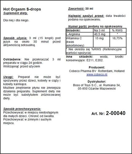 Supl.diety-Hot Orgasm Erotic Drops na Arena.pl