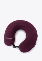Poduszka podróżna rogal prosta fioletowa / bordowa 56-30-043-24