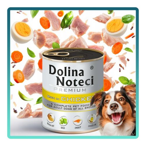 MOKRA KARMA DLA PSA DOLINA NOTECI PREMIUM PUSZKA PIES MIX SMAKÓW 10 X 800G na Arena.pl