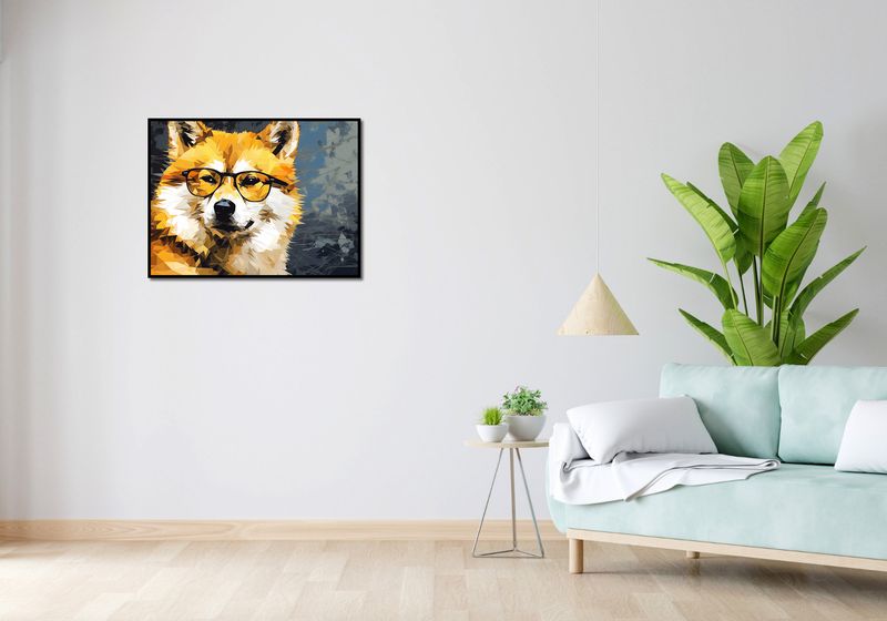 Plakat 80x60cm Intelektualny Psiak zdjęcie 4