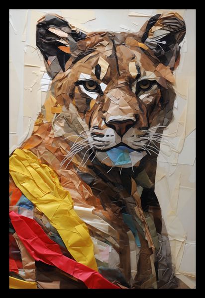 Plakat 20x30cm Papierowy Tygrys zdjęcie 2