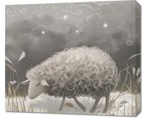 Obraz 70x60cm Bujna Owca