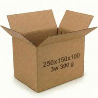 Karton klapowy pudełko brązowe eco 250x150x100 mm 3w 390 g 20 szt TechPack Shield 390