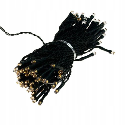 LAMPKI CHOINKOWE SOLARNE 100 LED 10m GIRLANDA CIEPŁE BIAŁE 8 FUNKCJI na Arena.pl