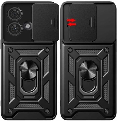 Etui do MOTOROLA EDGE 40 NEO PANCERNE RING 360° Szkło 3D z czytnikiem linii na Arena.pl