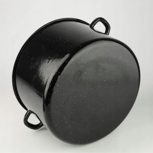 GARNEK EMALIOWANY POWIDLAK Z SITKIEM 15 L DO GOTOWANIA POTRAW PRZETWORÓW na Arena.pl