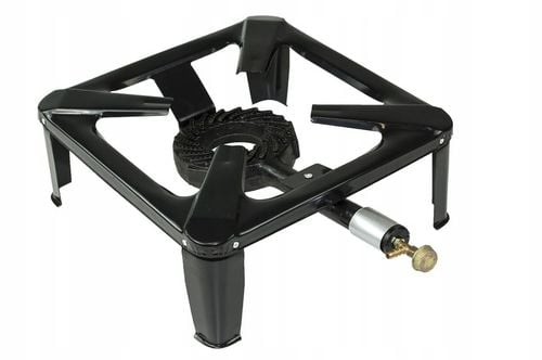 ŻELIWNY TABORET GAZOWY PALNIK ZESTAW REDUKTOR WĄŻ SOLIDNY TRWAŁY na Arena.pl