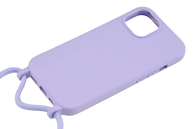Etui ze sznurkiem RCK do Apple iPhone 15 Plus / 15+ fioletowy zdjęcie 2