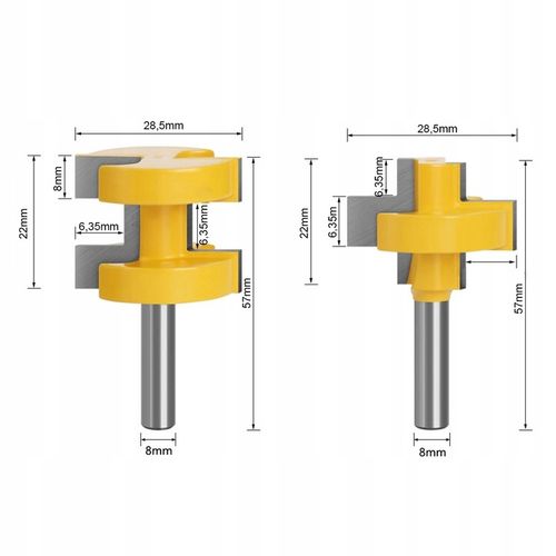 FREZ FREZY DO POŁĄCZEŃ WPUSTOWYCH ZESTAW 2 szt na Arena.pl