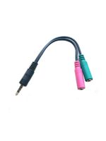 MicroConnect Adapter 3.5mm - 2x3.5mm M-F
