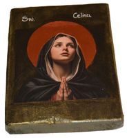 Ikona Święta Celina patronka muzyki i muzyków