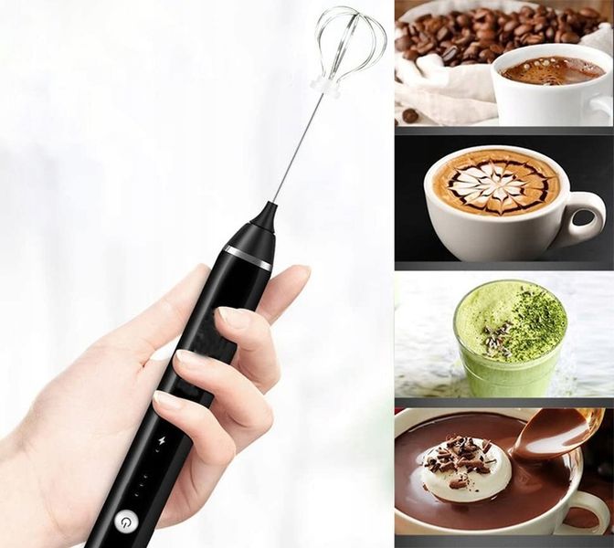 Spieniacz do mleka Frother Trzepaczka Latte Cappuccino Matcha zdjęcie 9