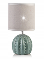 Ceramiczna lampka biurowa Z kloszem Stołowa Do sypialni salonu Na stolik