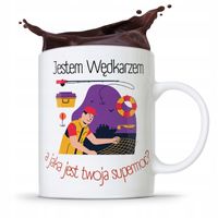Kubek Prezent Wędkarza Rybaka Jestem Wędkarzem Z Nadrukiem Ze Zdjęciem