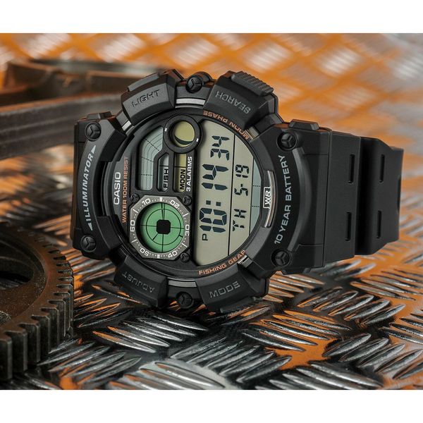 ZEGAREK MĘSKI CASIO Digital Moonphase  WS-1500H-1A + BOX zdjęcie 2