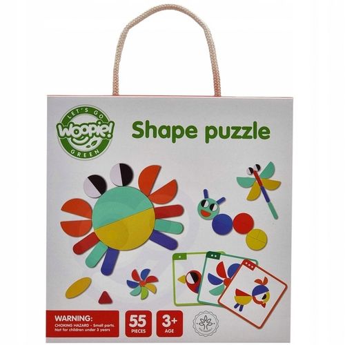 Drewniana Układanka Montessori 40 Wzorów 55 el. na Arena.pl