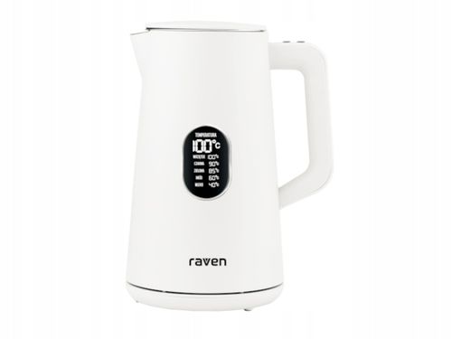 Biały Czajnik elektryczny RAVEN 1,5 W 1800 W na Arena.pl