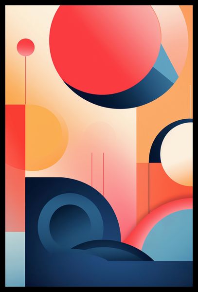 Plakat 40x60cm Geometryczne Marzenia zdjęcie 2