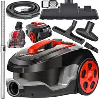 ODKURZACZ CYKLONOWY LEHMANN BEZWORKOWY TURBOSZCZOTKA max 4000W HEPA CICHY