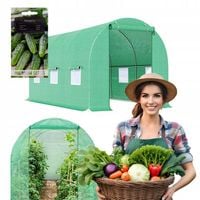 TUNEL FOLIOWY OGRODOWY SZKLARNIA 6m2 FOLIA TF03G 3x2m ZIELONY
