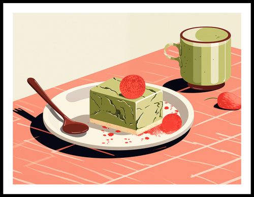 Plakat 80x60cm Deser Matcha na Arena.pl