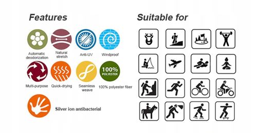 BANDANA CHUSTA KOMINIARKA KOMIN OSŁONA NA TWARZ na Arena.pl