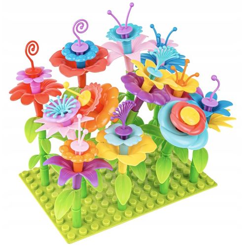 KLOCKI KONSTRUKCYJNE BUKIET KWIATÓW Kwiaty Zestaw do ułożenia 135 Elementów na Arena.pl