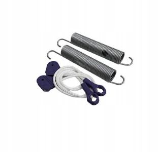 Kpl. sprężyn i linek zawiasu drzwi zmywarki Beko zdjęcie 4