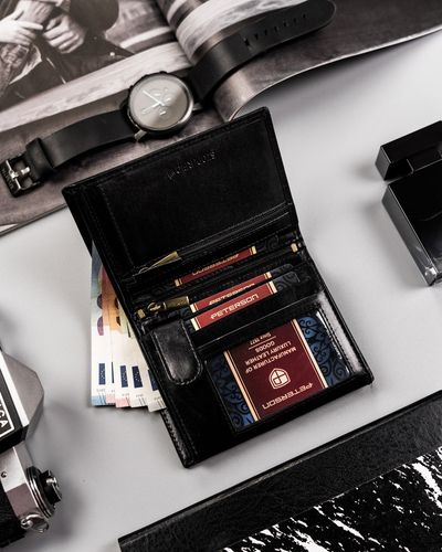 skórzany portfel męski na karty — peterson na Arena.pl