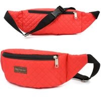Czerwona Nerka Saszetka Na Biodro Duża Lakostka Beltimore C84