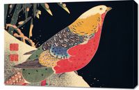 Obraz 90x60cm Golden Pheasant, Jakuchu Japoński Vintage