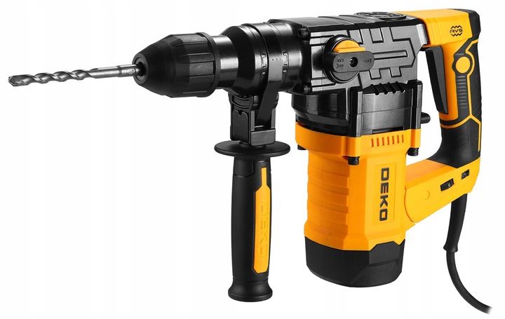 MŁOT UDAROWY OBROTOWY MŁOTOWIERTARKA SDS PLUS 1500W REGULACJA OBROTÓW DEKO zdjęcie 8