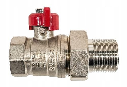 ZAWÓR KUREK KULOWY GW 3/4'' CALA DN20 ZE ŚRUBUNKIEM I DŁAWICĄ MOTYLEK na Arena.pl