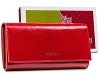 skórzany portfel na karty z ochroną rfid stop - peterson