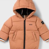 HUGO BOSS Dziecięca ocieplana kurtka z detalami z logo 18M