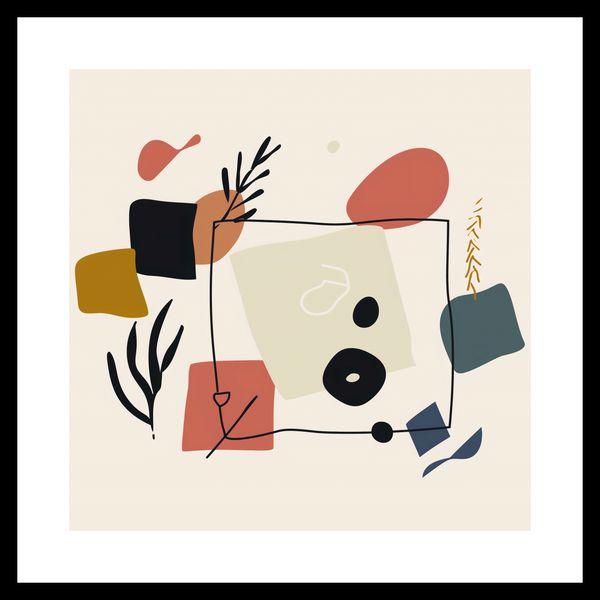 Plakat 40x40cm Abstrakcyjny Dialog zdjęcie 3
