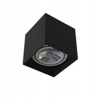 Lampa oprawa sufitowa punktowa czarna kwadratowa spot COBBLE Nowodvorski