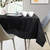 Obrus Plamoodporny VESTA Mankiet 140x200 Czarny AmeliaHome