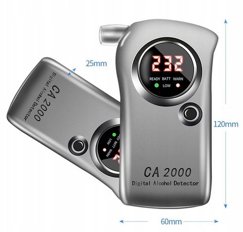 ALKOMAT CYFROWY CA2000 PROFESJONALNY+ 10 USTNIKÓW + 9V AKUMULATOR ŁADOWALNA na Arena.pl