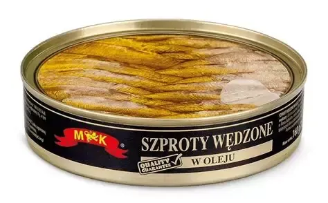 MK SZPROTY WĘDZONE W OLEJU 160G zdjęcie 1