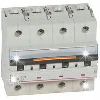 WYŁĄCZNIK NADPRĄDOWY DX3 S324 4P C 63A 25kA AC LEGRAND 409800