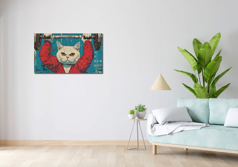 Obraz 90x50cm Mistrz Ciężarów zdjęcie 2