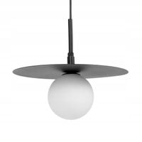 Lampa wisząca czarna Kaja SANTE Ø25cm 1xG9 10W regulowana sufitowa