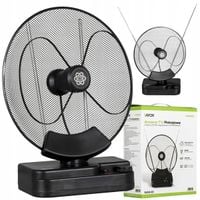 MOCNA ANTENA TV POKOJOWA DVB-T2 4K + WZMACNIACZ